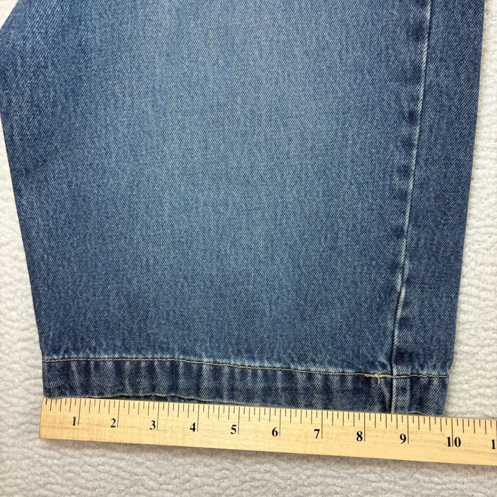 Gap Bootcut Jeans Men 35x30 Blue Faded Cargo Denim Vintage Casual Y2K Wide‎ - Picture 8 of 8